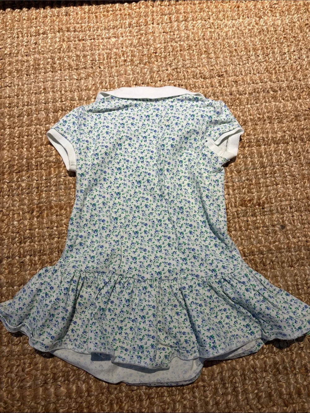 Ralph Lauren Blue & White Floral Polo Dress
